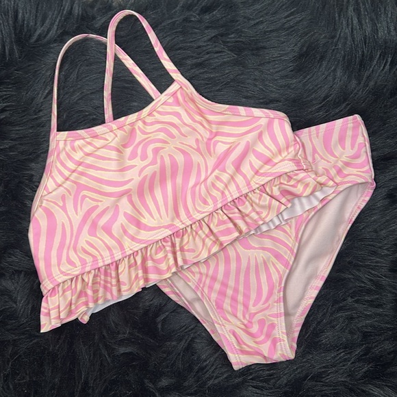 wonder nation Other - Wonder Nation Pink Zebra Print Kids Swimsuit